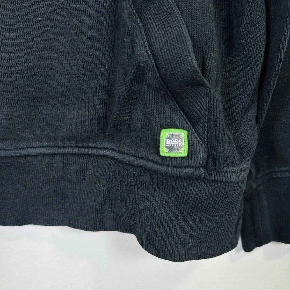 Hugo Boss Cotton Half Zip Ribbed Sweater